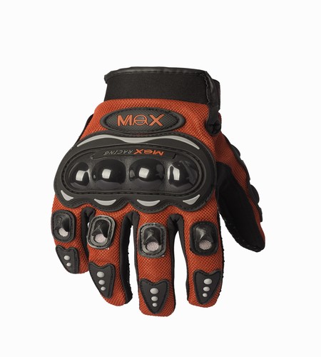 GUANTES MOTOCROSS MAX MCS01 (ROJO) TALLE S [MCS01R/S]